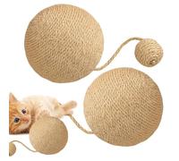 Sisal Cat Scratcher - 2 Pieces Rabbit Scratch Toys, Cat Toy, Sisal Ball | Creative Interactive Pet Toy and Scratching Board for Cats, Rabbits, Guinea Pigs