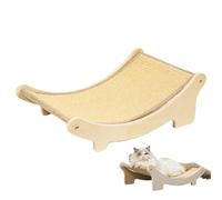 Sisal Cat Scratcher Bed, Wear-Resistant Kitten Claw Grinding Nest Lounge, Furniture Protector Cat Scratching Bed Hammock for Puppy Pets, Easy to Place Anywhere in The Home 19.69 x 12.99 x 6.69 inches