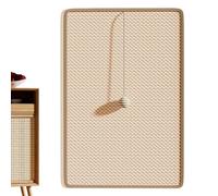 Sisal Cat Scratcher Mat - 50cm Interactive Scratch Pad, Vertical Corner Wall Protector with Ball Toy | Furniture Saver Claw Board for Sofa Indoor Entertainment Play Area Management Reusable Pad Hangin