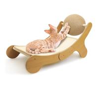 Sisal Cat Scratchers Board and Bed Chair, Durable Large Cat Scratches the Orb, Three in One Pet Sleeping Chair Scratching Pad, Natural Sisal Orb Fit Pet Clawing Sleeping Play