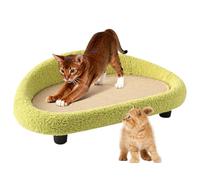 Sisal Cat Scratching Lounge, Large Scratch Pad Comfortable Resting Bed, Multi Purpose Play Mat for Home Living Room Apartment Dorm Patio Balcony Porch Corner Spaces, and Indoor Pet Relaxation