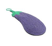 Sisal Cat Scratching Pad, Door Hanging, Wear-Resistant, Natural Sisal Rope and EVA Material, Ideal for Small to Large Breeds(Purple,43X17cm)