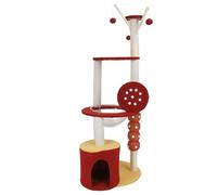 Sisal Cat Scratching Post, Multiple Layer Vertical Cat Scratching Posts, Scratcher Tree with Reinforced Stable Base for Cats at All Ages