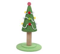 Sisal Cat Scratching Post Xmas Tree Style, Xmas Cat Tree, Cat Scratch Tower Promoting Behaviour, Encouraging Active Play, for Adult and Large Cats (Large: 40 X 65cm / 15.7 X
