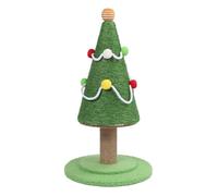 Sisal Cat Scratching Post Xmas Tree Style, Xmas Cat Tree, Cat Scratch Tower Promoting Behaviour, Encouraging Active Play, for Adult and Large Cats (Medium: 30 X 47cm / 11.8 X