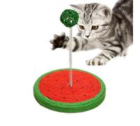 Sisal Cat Toy, Sisal Cat Toy, Interactive Kitten Dead Card - Interactive Kitten Toy with Spring Ball for Scratching Mental Physical Exercise Mental Hunting