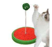 Sisal Cat Toy - Wall Sign with Spring Toy, Furniture Mat | Cute Trace Mat for Carpet, Sofa, Corner Sofa, Sofa Corners Cushion