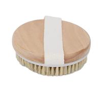 Sisal Dry Brush for Body Exfoliation, Lymphatic Drainage & Cellulite Reduction - Ergonomic Wooden Handle, Soft Bristles for Sensitive Skin
