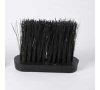 Sisal hair bristle replacement brush head with plastic handle for fireplace tools, supporting thorough cleaning and upkeep of hearth areas (S)
