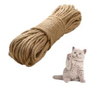 Sisal Rope for Cat Scratcher 30M 6mm Thick String Cats Rope Jute Rope Sisal Rope for Cat Scratching Post Tree Replacement