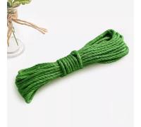 Sisal Rope for Cat Scratcher, 6mm x 10m/20m/50m Jute Cord Natural Twine String for Bundling, Repairing Cat Post Tree, Decoration, Gardening (Green,6mm x 10meters)