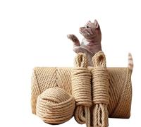 Sisal Rope for Garden Bundling Repairing/Replacement Cat Post Tree, DIY Twine String Ribbon for Pet Scratching Post Tower, Many Thicknesses (3mm x 100 meters)