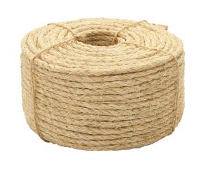 Sisal Rope Natural 10mm x 50m 100% Sisal Twisted Cord Garden Craft Beige Strong