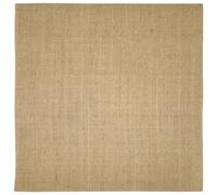 vidaXL Sisal Rug Cat Scratching Mat - Non-Slip, Durable 100% Sisal Carpet Area, Easy to Maintain, Perfect for Cat Furniture Cover, 100x100cm