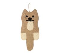 Sisal Scratching Mat for Furniture Protection, Durable Natural Hanging Pad with Cute Animal Design, Wall Mounted or Floor Use for Indoor Kittens and Adult Felines, 54x25cm Cat