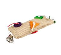Sisal snack bag with paper, wood, bird bell Duvoplus