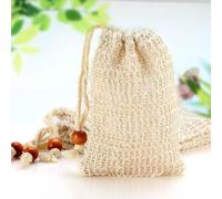Sisal Soap Exfoliating Bag - Zero Waste Saver Pouch for Rich Lather & Gentle Scrubbing in Shower for Daily Cleaning