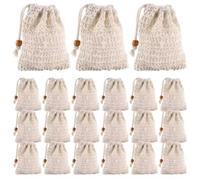 Sisal Soap Saver Bag Exfoliating Mesh Pouch Zero Waste for Shower Bath Travel Use for Daily Cleaning