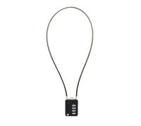 SISAV 4 Digit Cable Combination Lock 20 inches(50cm) Cable for School Gym Locker,Helmet,Filing Cabinets,Toolbox,Luggage Suitcase,knapsack,Cable 3mm Diameter,Black