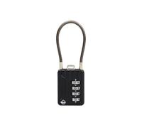 SISAV 4 Digit Combination Locks - 4.7 Inch Cable for School Gym Locker, Helmet, Filing Cabinets, Toolbox, Luggage, Knapsack - 3mm Diameter, Black
