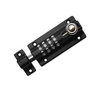 SISAV Combi-Bolt,Combination Locking Bolt,Set Your Own Code,Thicken Solid Zinc Alloy,Home Reinforcement,Iron Gates,barns,Fences,childproofing,cupboards,Workshop,1Pack,Black