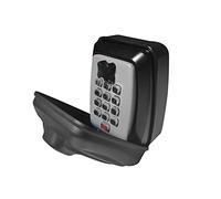 SISAV Push Button Lock Box,Outdoor Wall Mounted Key Storage Box with 10-Digit Keyboard Resettable Code,Protective Shell for Outside Weatherproof,Large Capacity,for Home,Outdoor