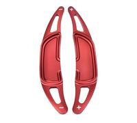 SISAWUEU for Benz for AMG for A45 for CLA45 C63 E63 S63 for GLA45 for SL63 for SL65 for 2X Car Steering Wheel Shift Paddle Shifter Extension Decor Aluminum(Red)
