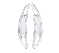 SISAWUEU for Benz for AMG for A45 for CLA45 for C63 E63 S63 for GLA45 SL63 SL65 for 2X Car Steering Wheel Shift Paddle Extension Decor Aluminum(Silver)