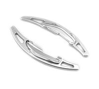 SISAWUEU for BMW for M2 for M3 for M4 for M5 for X5M for X6M F87 F85 F86 F80 F83 for F10 for M6 F12 Steering Wheel Shift Paddle Extension Gear Stickers(Silver)