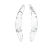 SISAWUEU for BMW for Mini for MK3 for F54 for F55 for F56 for Clubman Steering Wheel Paddle Shift Extension 2PCS Paddle Shifter(Silver)