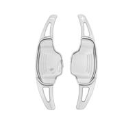 SISAWUEU for Chevrolet for Camaro for 5th for Gen 2012-2015 Steering Wheel Paddle Shifter Gear Shift Extension Accessories Aluminum Paddel Shifter(Silver)