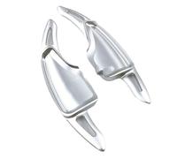 SISAWUEU for Chevrolet for Camaro for 6th for Gen 2017 2018 2019 2020 for Chevy for C7 2pcs Aluminum Car Steering Wheel Shift Lever Paddle Extension(Silver)