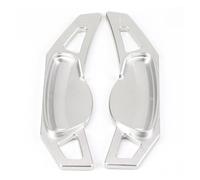 SISAWUEU for Smart 451 453 for Fortwo for Forfour Car Steering Wheel Shift Paddles Aluminum Alloy Car Shifter Extension Styling Accessories(Silver)