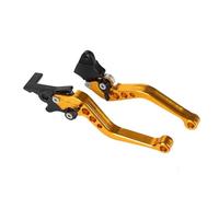 SISAWUEU Motorcycle Brake Lever 1 Pair 7/8" 22mm Motorbike Brakes Clutch 125cc Pit Bike Clutch and Levers Front Motorbike Accessories(Gold)
