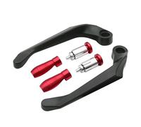 SISAWUEU Motorcycle Die-Casting Aluminum Alloy Handlebar Brake Clutch Lever Hand Guard Protector Modification Accessories Handguard(Red)
