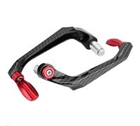 SISAWUEU Motorcycle Die-Casting CNC Aluminum Handlebar Brake Clutch Lever Hand Guard Protector Modification Accessories Handguard(Red)