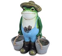 SisBroo Frog Garden Decor, Frogs Garden Statue for Yard, Garden, Indoor Outdoor Decoration and Housewarming Gift