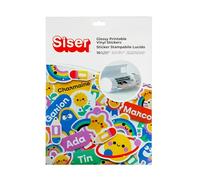 Siser A4 Printable Adhesive Paper - 10 Sheets Gloss Vinyl (Glossy) for Stickers - Waterproof Adhesive Paper Compatible with Inkjet Printers and Cutting Plotters