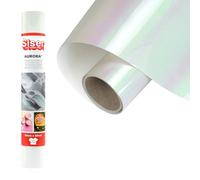 Siser Aurora Iron-on Vinyl Iridescent White 30 x 50 cm for Fabrics | Iridescent Effect, Easy to Apply with Plotter or Iron
