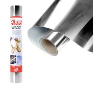 Siser Easy Puff Metallic - Silver Heat Transfer Vinyl 50 x 30 cm, Heat Transfer 3D Effect with Metallic Finish, Compatible with Cutting Plotters