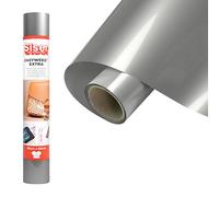 Siser® EasyWeed® Extra Silver, 30 cm x 0.5 m, Heat Transfer Vinyl for Customising Nylon, Leather, Treated Fabrics