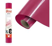 Siser EcoStretch Fluorescent Cyclamen, 30 cm x 0.5 m, Iron-On Heat Transfer Vinyl for Customizing Clothing and Sportswear, Craft Supplies