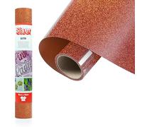 Siser® Glitter Copper Copper, 30 cm x 0.5 m, Heat Transfer Vinyl Glitter Iron-on for Customizing Fabrics, Clothing and Accessories, Creative Hobbies, Easy to Cut