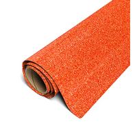 Siser Glitter HTV 11.8" x5ft Roll - Iron On Heat Transfer Vinyl (Ember Orange)