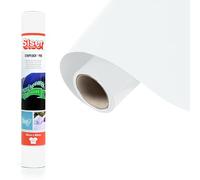 SISER® Stripflock PRO White White, 30 cm x 0.5 m, Flocked Heat Transfer Vinyl for Customizing Fabrics, Clothing and Accessories, Creative Hobbies, Easy to Cut