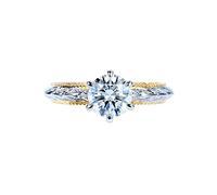 SISGEM 1.1ct Diamond Ring, 9ct Solid Gold Solitaire Diamond Engagement Ring for Her with 2 Tones, Lab Grown Diamond, D, VVS, IGI Certified, for Women Ladies Engagement Wedding (Size N)