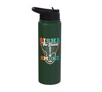 Sisha The Social Smoke - Hookah Waterpipe Shisha Stainless Steel Insulated Water Bottle