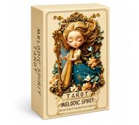 sishui Melodic Spirit Tarot Deck with Guidebook, 78 Rider Waite Inspired Tarot Cards for Beginners, Music Inspired Whimsical Tarot for Intuitive Readings, Journaling,Spiritual Reflection