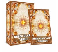 sishui Unique Tarot Deck, 78 Everyday Insight Tarot Cards with Guidebook, Amber Glass Tarot Deck for Beginners & Experienced Readers, Divination and Spiritual Growth Tool