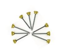 SISI UK® 10 HARDENED PICTURE PINS WITH KNURLED BRASS HEAD AND VERY TOUGH